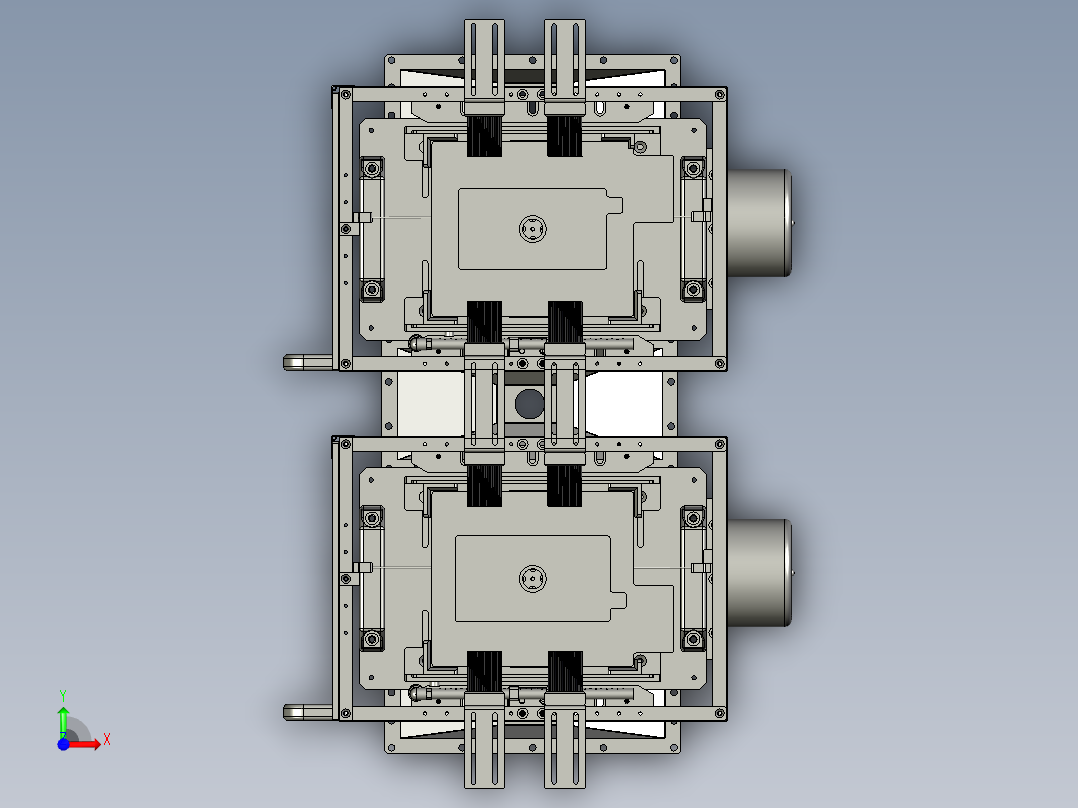YSZ150B-06-00正负极料盒组件前视图