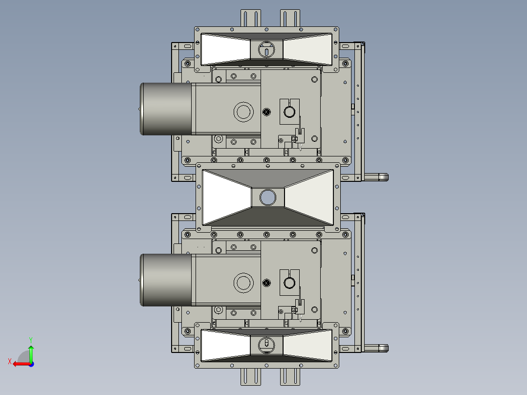 YSZ150B-06-00正负极料盒组件后视图
