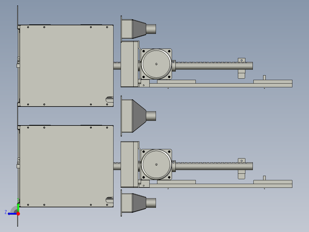 YSZ150B-06-00正负极料盒组件右视图