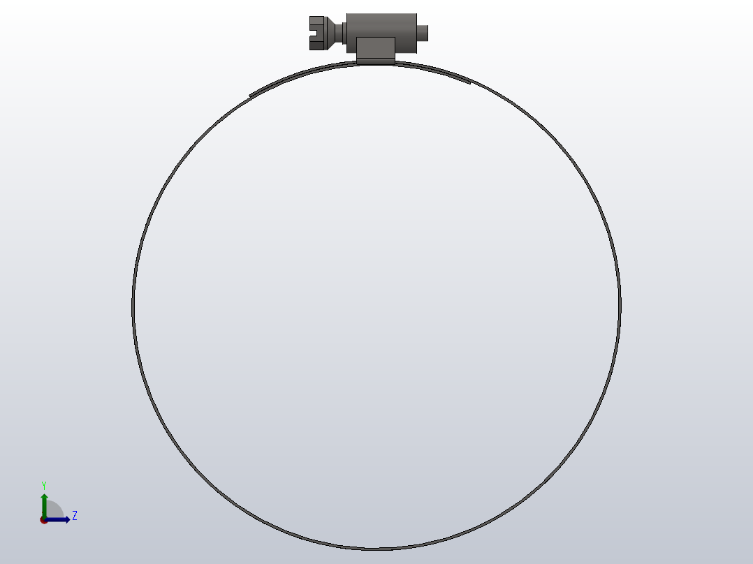 Q676 B型和C型蜗杆传动式软管环箍_Q676127左视图