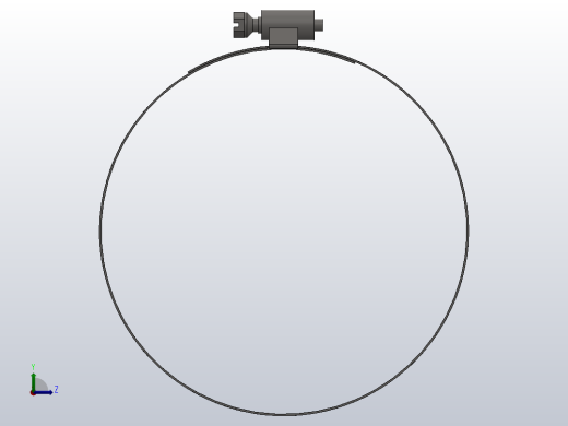Q676 B型和C型蜗杆传动式软管环箍_Q676127左视缩略图