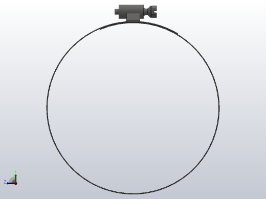 Q676 B型和C型蜗杆传动式软管环箍_Q676127右视缩略图