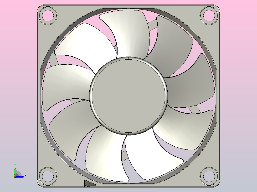 70×70×15mmDC轴流风机╱DC轴流风扇[TX7015H12]左视图