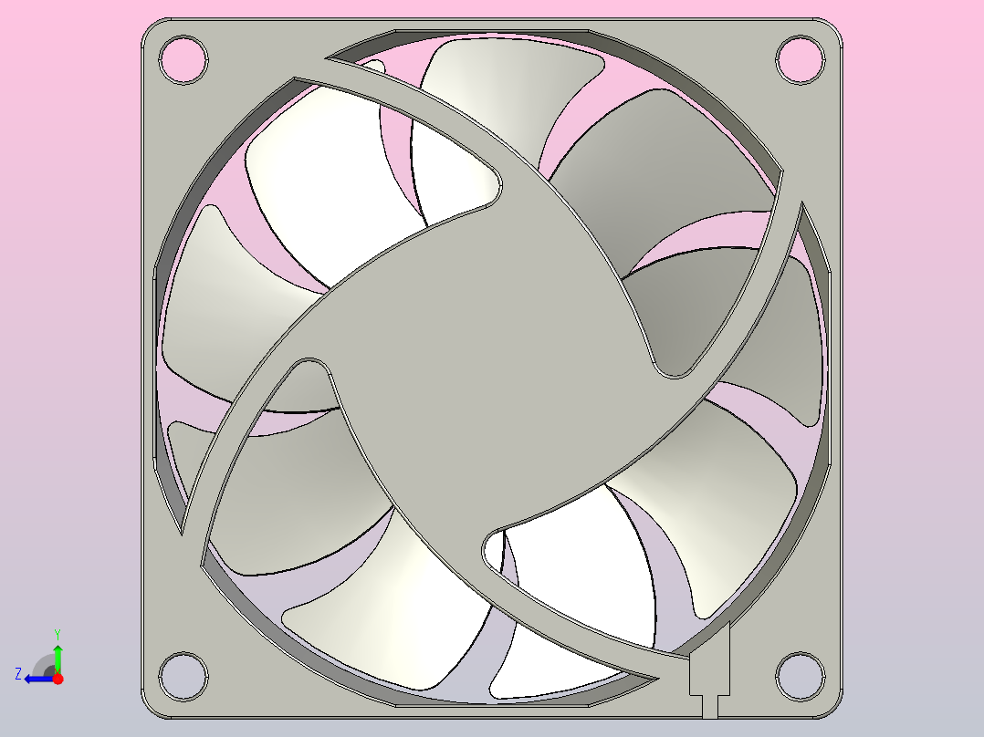70×70×15mmDC轴流风机╱DC轴流风扇[TX7015H12]右视图