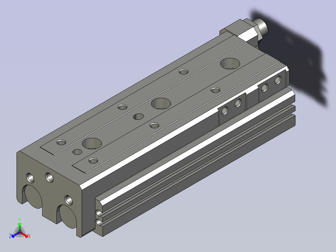 MXQ16-75AT(0_0)正等轴测图