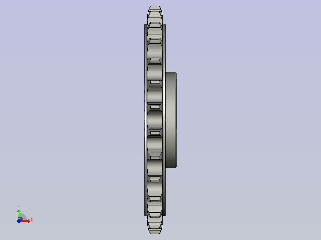 链轮12A05B28C(一体式前视图
