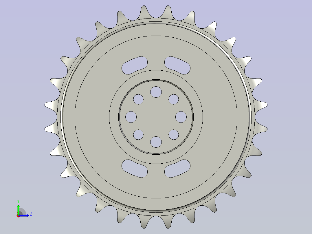 链轮12A05B28C(一体式左视图