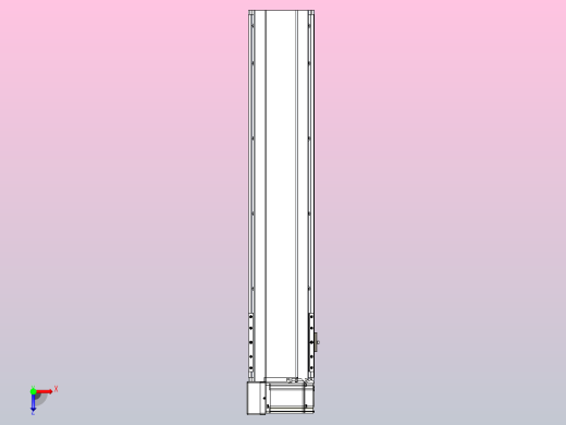 皮带直线轴半封闭可选导轨TPA-HNB-175D-140-L700-LU-C-P75-N3俯视缩略图