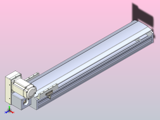 皮带直线轴半封闭可选导轨TPA-HNB-175D-140-L700-LU-C-P75-N3正等轴测缩略图