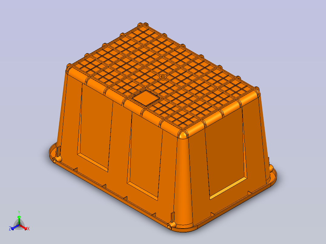 储物箱产品设计主视图