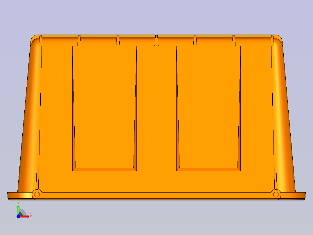 储物箱产品设计前视图