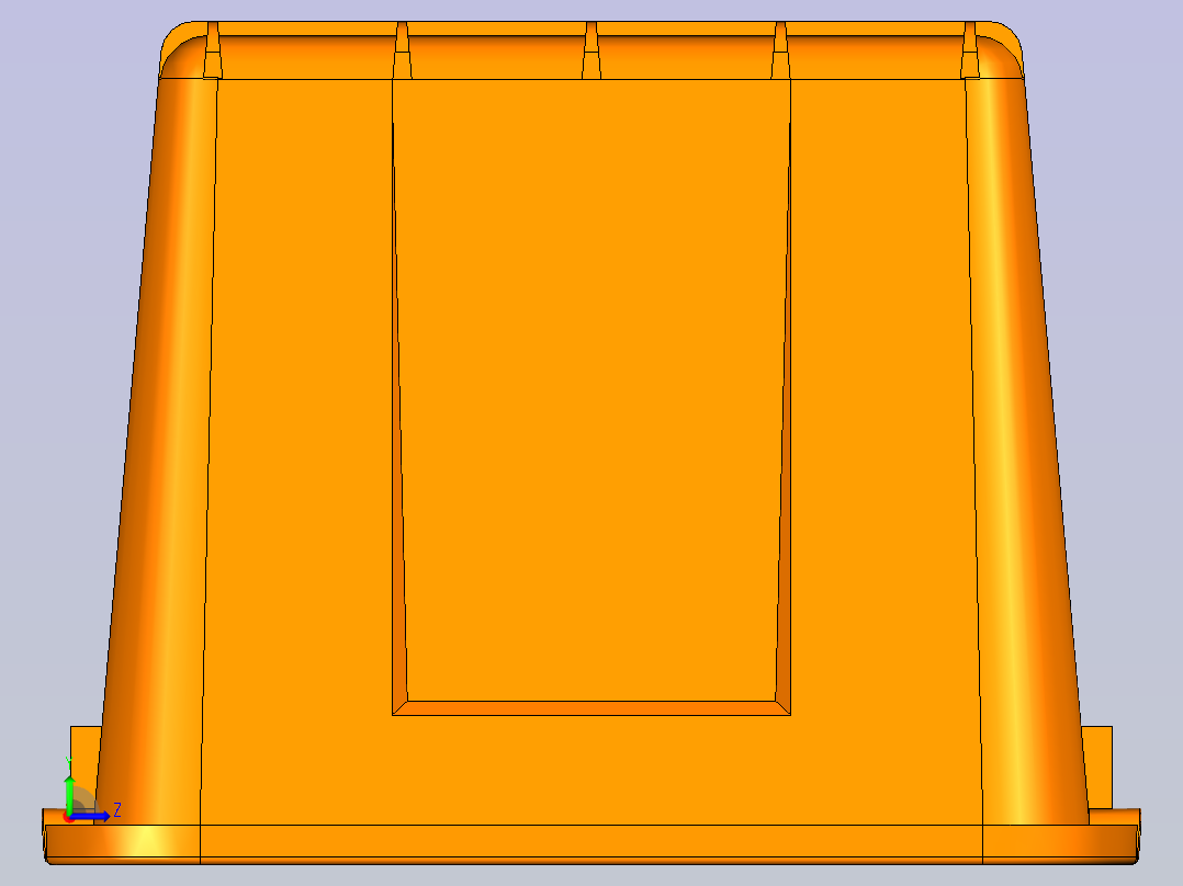 储物箱产品设计左视图