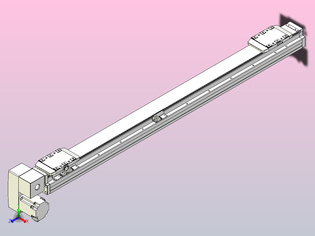 皮带直线轴双滑块型TPA-GCBS-80-P60-L400-LP-M20-N3主视图