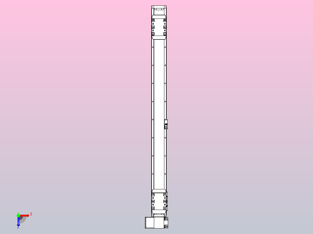 皮带直线轴双滑块型TPA-GCBS-80-P60-L400-LP-M20-N3俯视图