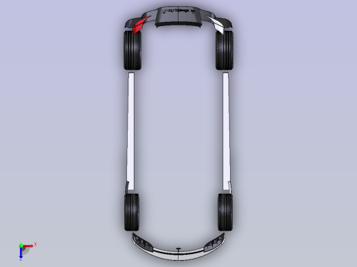 特斯拉Roadster STP俯视缩略图