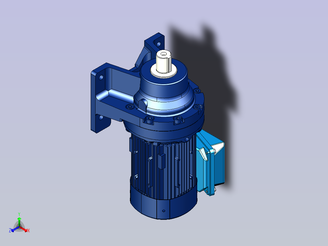 住友(SMT)减速机3D CNHM02-609□-AV,EV主视图