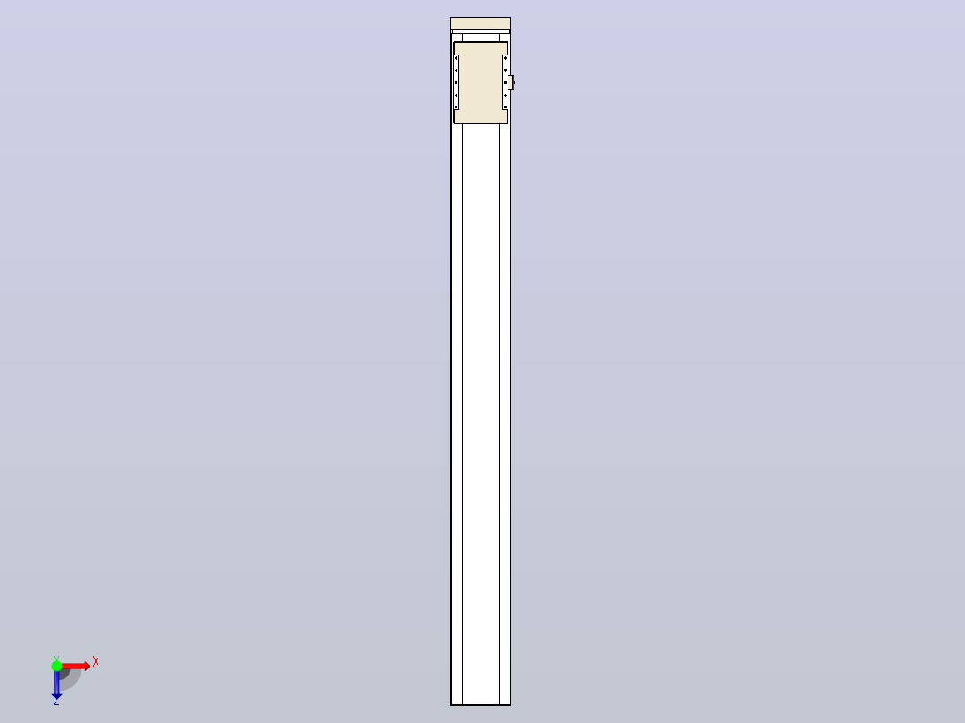 滚珠丝杠直线轴带导轨全封闭TPA-HCR-220D-3210C-L2100-MP-C-P1K-N3俯视图