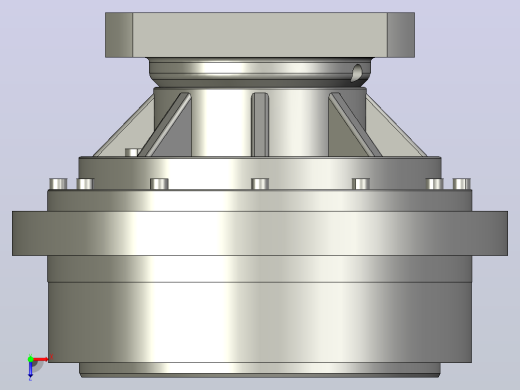 RV减速器常规产品外形图ZD-280BX-   -REA2-A-B-35X81-114.3200M12-3101俯视缩略图