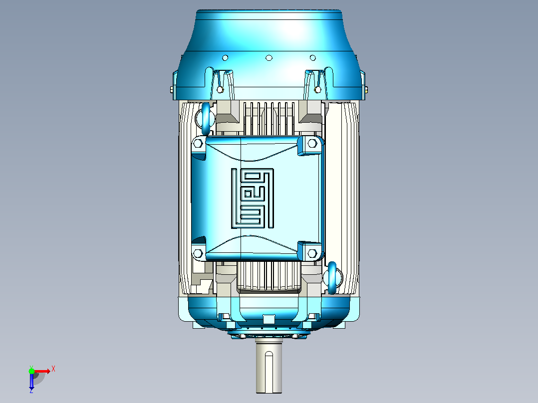 电机weg 200L W22xef俯视图