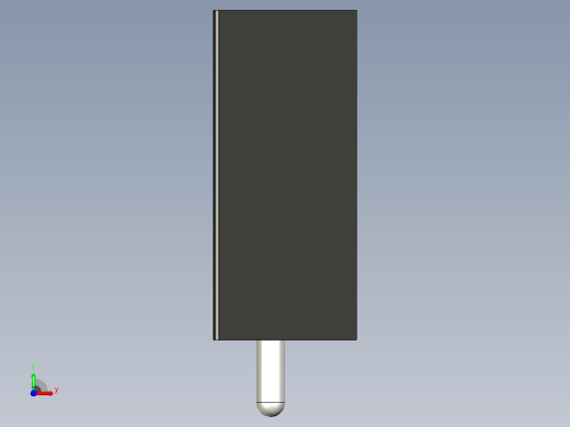 黑色散热器尺寸15 x 12 6 x 6 5 mm 11mm销固定.stp前视缩略图