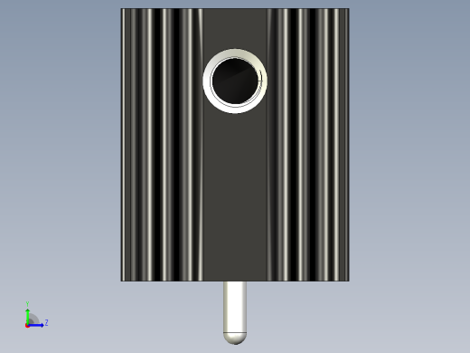 黑色散热器尺寸15 x 12 6 x 6 5 mm 11mm销固定.stp左视缩略图