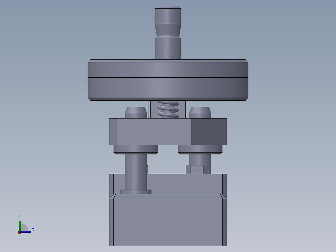 冲孔切割夹具左视图