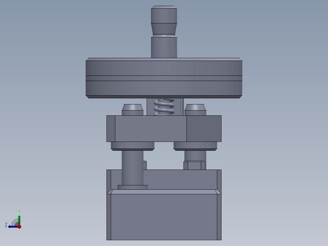冲孔切割夹具右视图