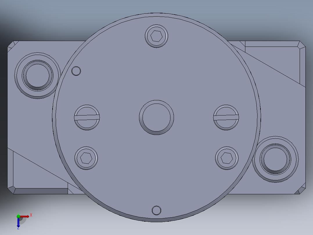 冲孔切割夹具俯视图