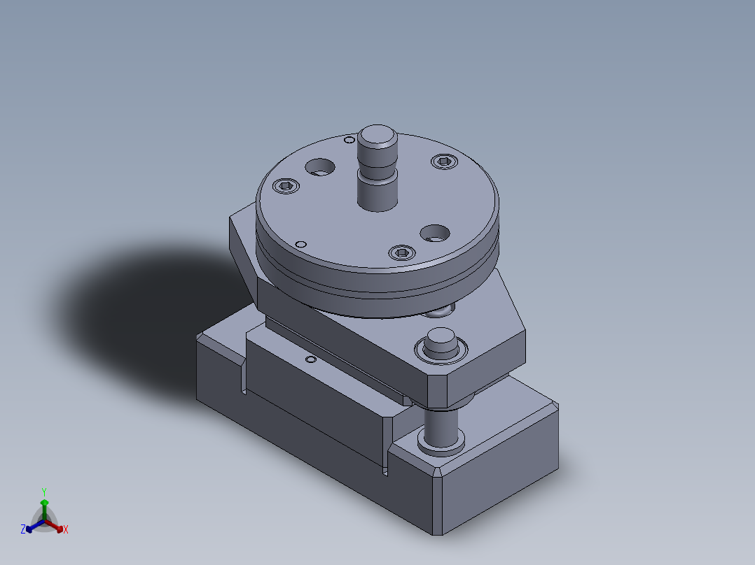 冲孔切割夹具正等轴测图