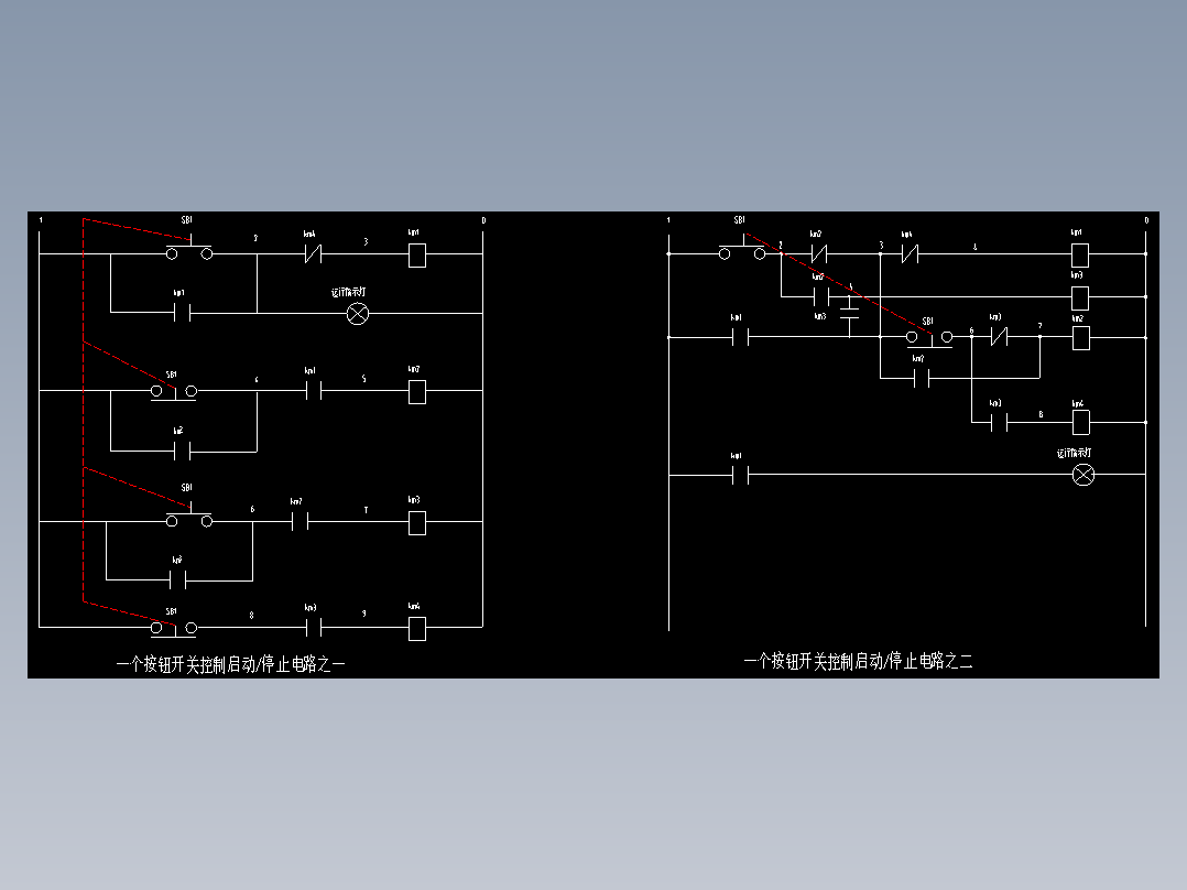 按钮开关控制电路图 _