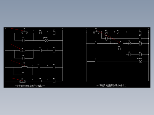 按钮开关控制电路图 _