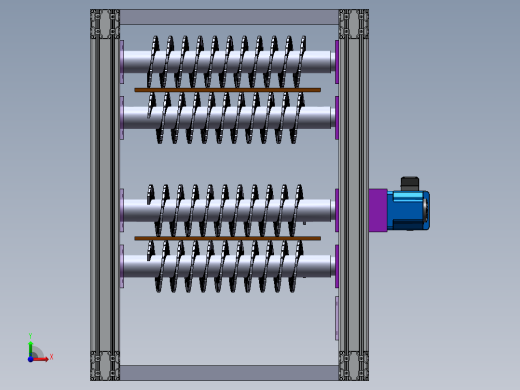 静电除尘器用电极板清灰机构前视缩略图