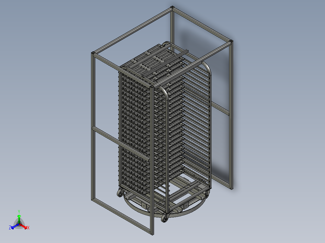 转动式托盘3D数模图纸 STEP格式
