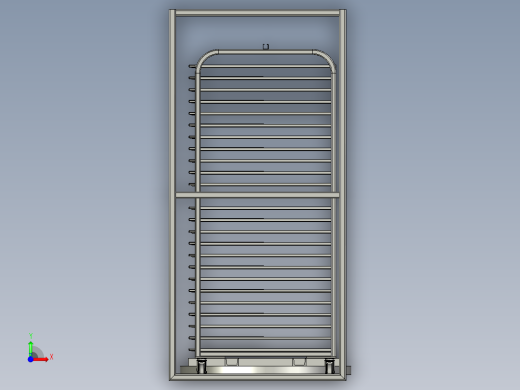转动式托盘3D数模图纸 STEP格式前视缩略图