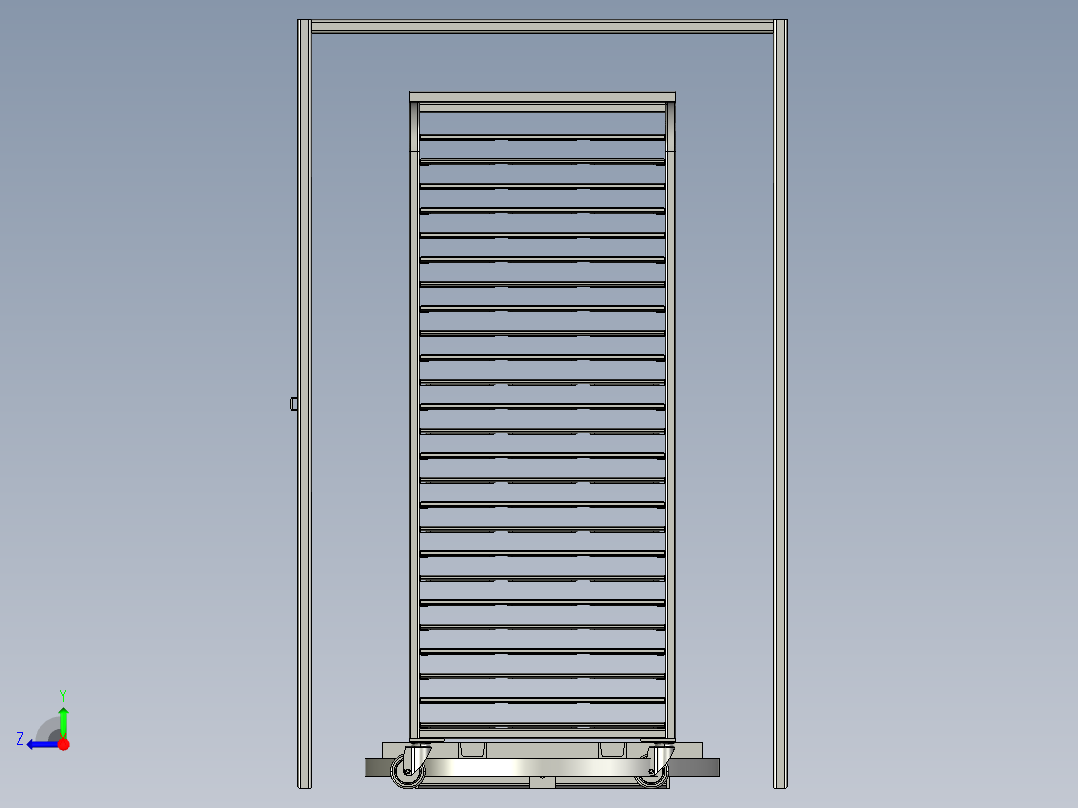 转动式托盘3D数模图纸 STEP格式右视图