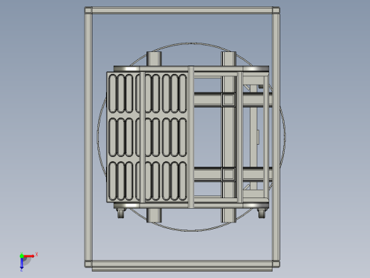 转动式托盘3D数模图纸 STEP格式俯视缩略图