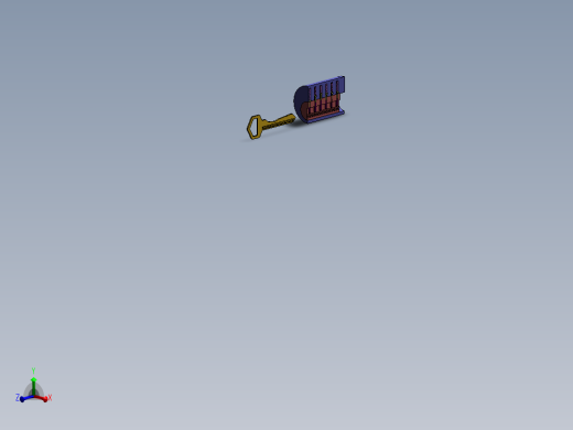 钥匙开锁动画示意（SW2012含特征源文件及运动算例