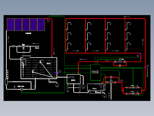 太阳能热水器系统图