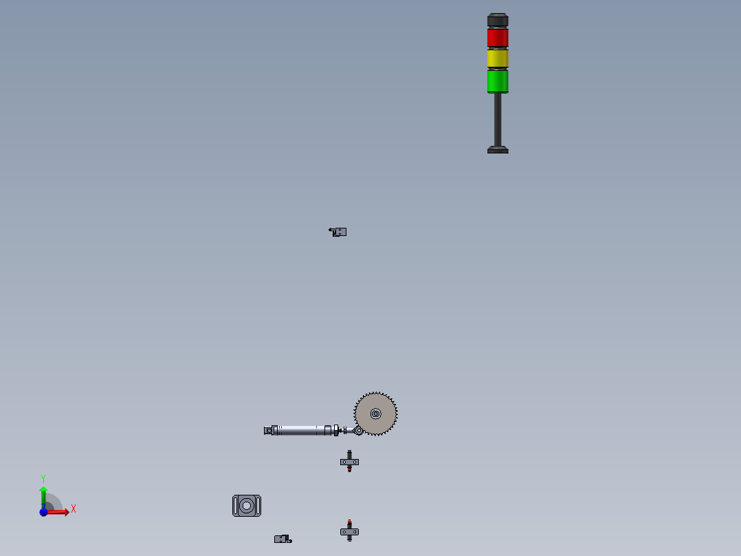 叠层捆扎机 机械设计设计素材 包装设计图纸前视图