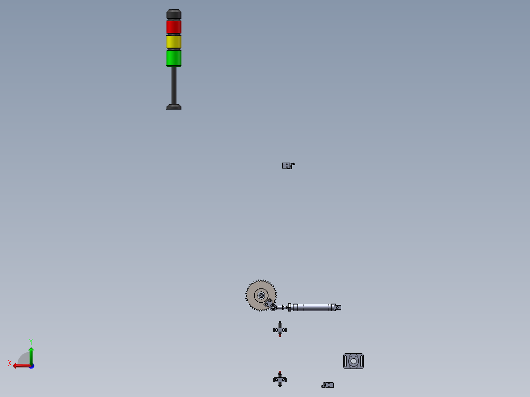 叠层捆扎机 机械设计设计素材 包装设计图纸后视图