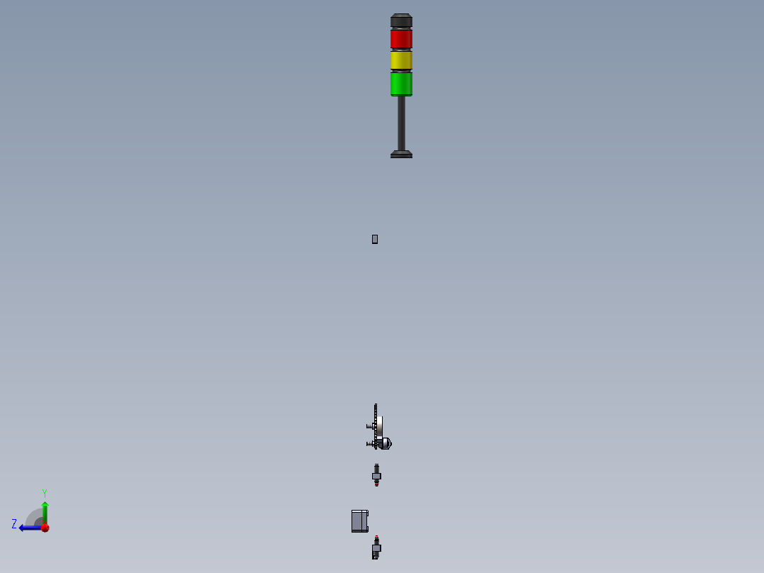 叠层捆扎机 机械设计设计素材 包装设计图纸右视图
