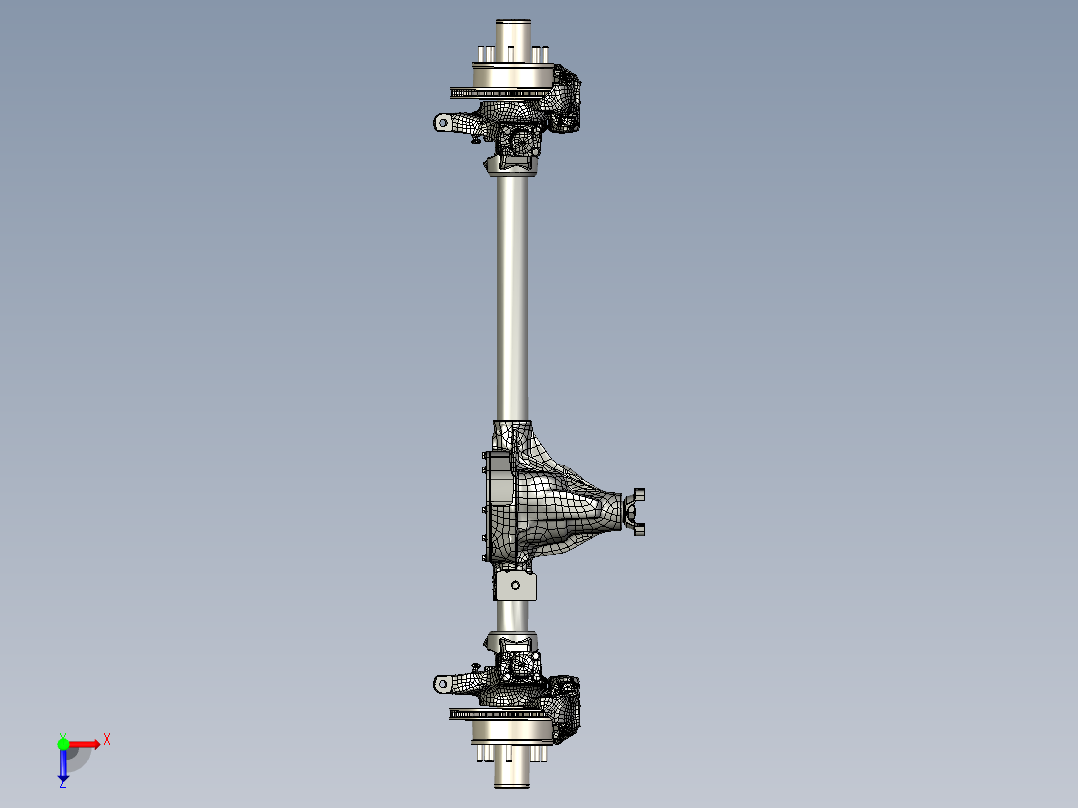 汽车后离合俯视图