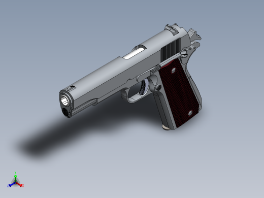 手枪12正等轴测缩略图