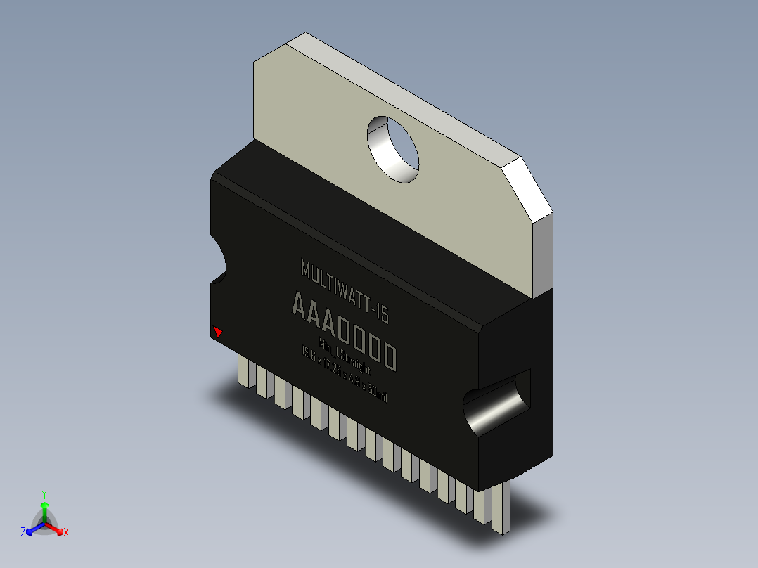 multiwatt-ST 封装-MULTIWATT-15_Min_LStraight_rev1.1主视图