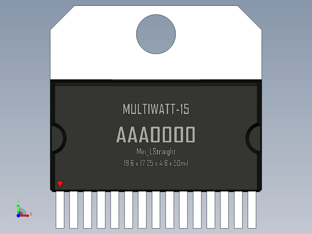 multiwatt-ST 封装-MULTIWATT-15_Min_LStraight_rev1.1前视图