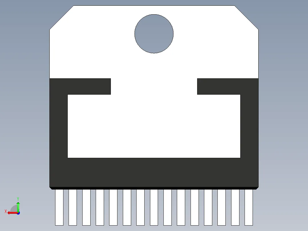 multiwatt-ST 封装-MULTIWATT-15_Min_LStraight_rev1.1后视图