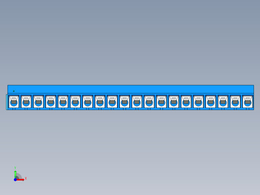 DEGSON DG301 系列 5.0mm 接线端子-DG301R-5.0-20P-12-00AH前视缩略图