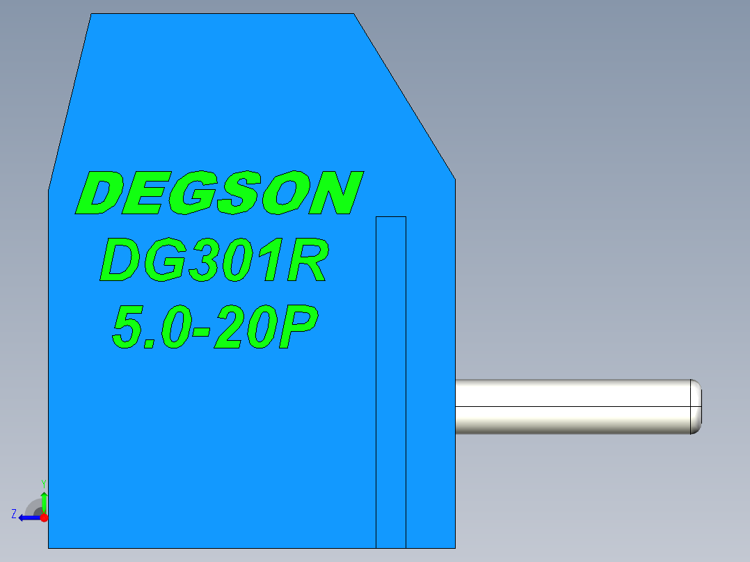 DEGSON DG301 系列 5.0mm 接线端子-DG301R-5.0-20P-12-00AH右视图