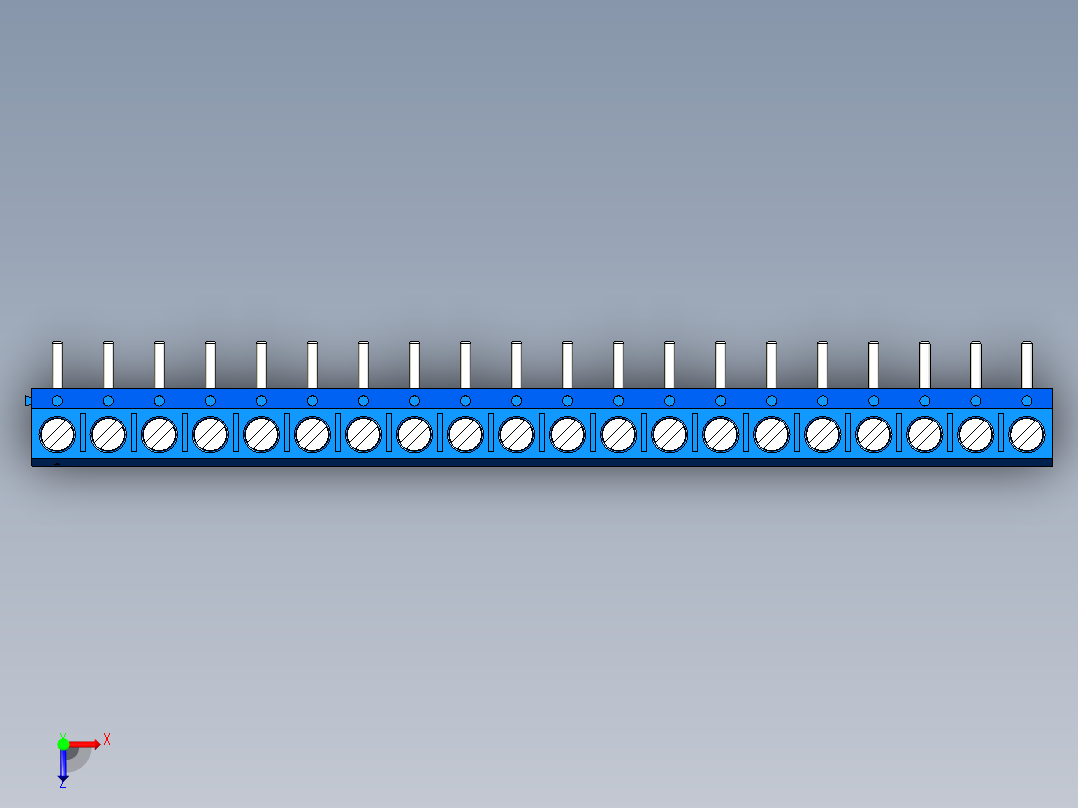 DEGSON DG301 系列 5.0mm 接线端子-DG301R-5.0-20P-12-00AH俯视图