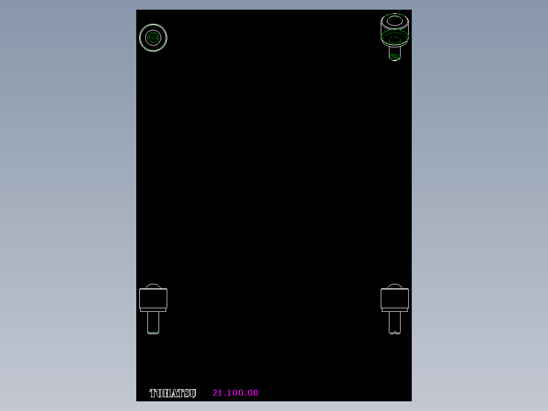 萬向滾珠21-2D多系列多零件图纸模型